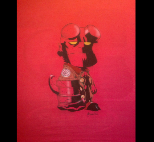 Camiseta Hellboy trasera